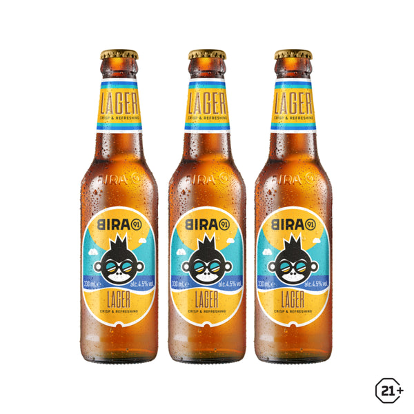 Bira 91 - Lager Beer - 330ml - 3btl