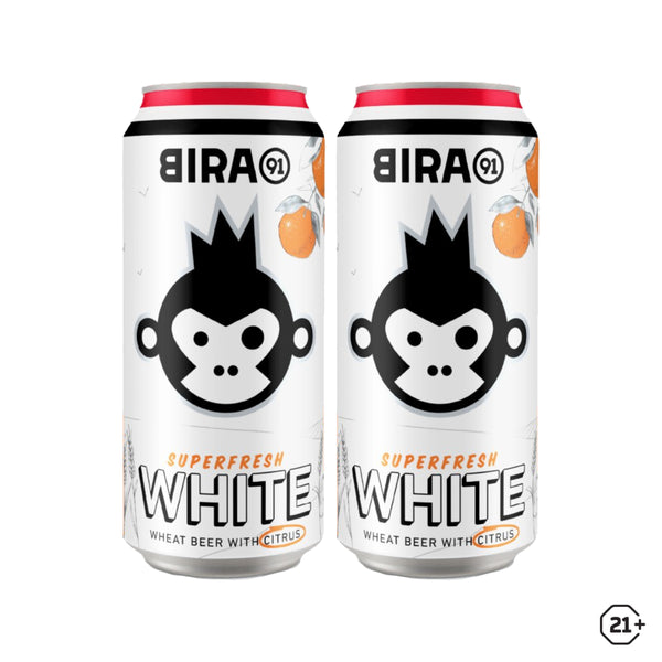 Bira 91 - Super Fresh White Beer - Citrus - 500ml - 2cans