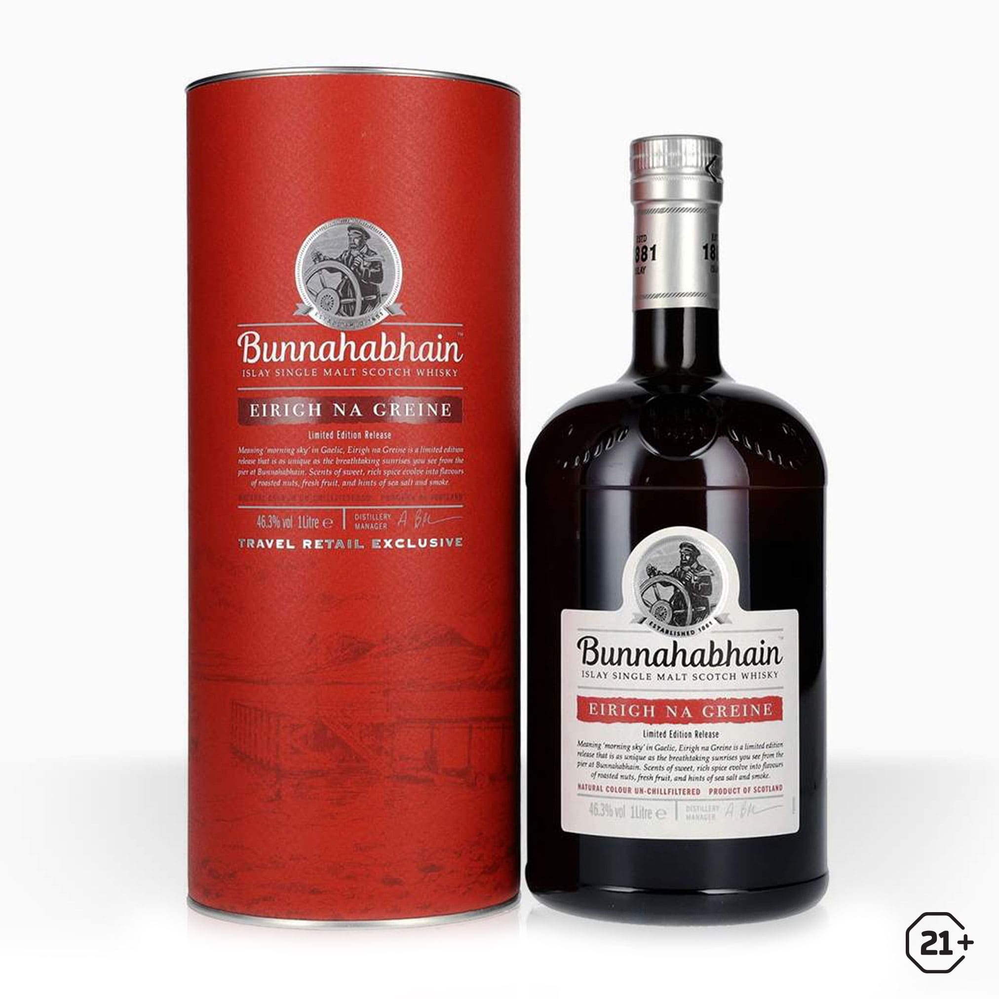 [限定商品] 免税店 BunnahabhainEirich Na Greine Bunnahabhain Eirigh Na Greine 1L