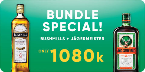 BUNDLE SPECIAL! - Bushmills 700ml + Jägermeister 700ml