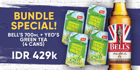 Bundle Special - Bell's 700ml + Yeos Jasmine Green Tea 300ml (4 cans)