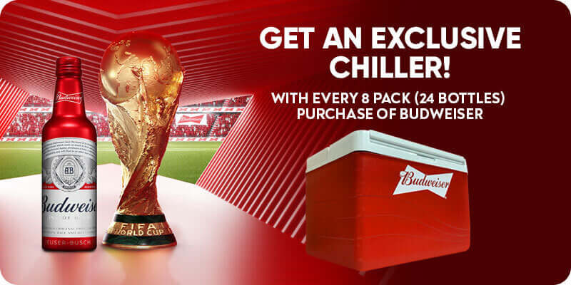 Get an Exclusive Budweiser cooler box!