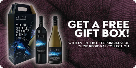 Get a free gift box - with every 2 bottle Zilzie Regional Collection