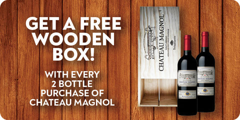 Chateau Magnol - 750ml - Buy 2 bottles, Get Wooden Box