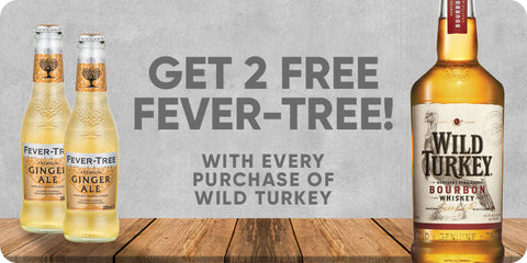 Wild Turkey 81 Bourbon - FREE GIFTS 2bottles Fever Tree Ginger Ale