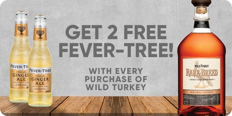 Wild Turkey Rare Breed - FREE GIFTS 2bottles Fever Tree Ginger Ale