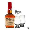 Makers Mark 750ml + Glencairn Glass 2pcs