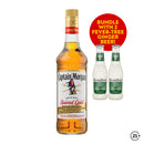 Captain Morgan Original Spiced Gold Rum 750ml + Fever Tree Ginger Beer 200ml 2btls