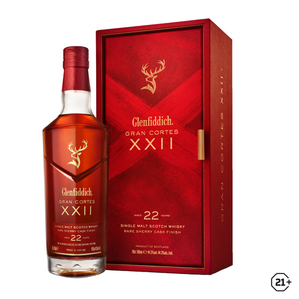 Glenfiddich 22yrs - Gran Cortes - Single Malt Whisky - 700ml