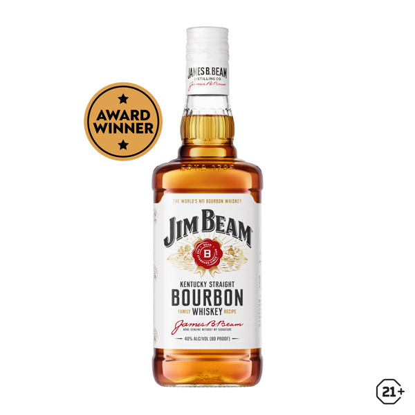 Jim Beam White - Bourbon Whiskey - 750ml