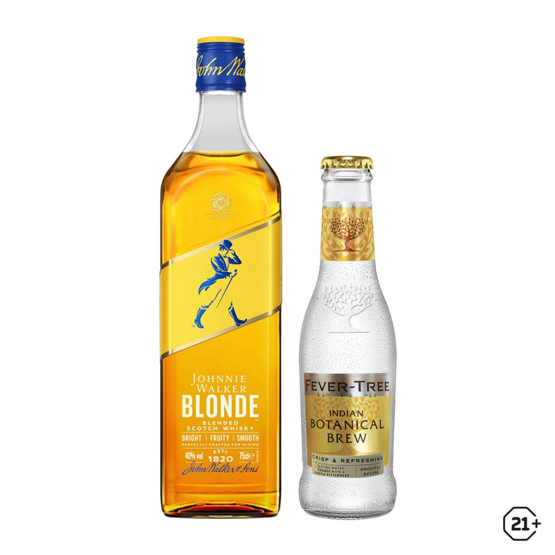 Johnnie Walker Blonde 750ml + Fever Tree Indian Botanical Brew 200ml