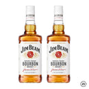 Jim Beam White Bourbon Whiskey 750ml - 2btls