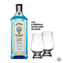 Bombay Sapphire Gin 750ml + Glencairn Glass 2pcs
