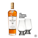 Macallan 18yrs Sherry Oak 700ml + Glencairn Glass 2pcs