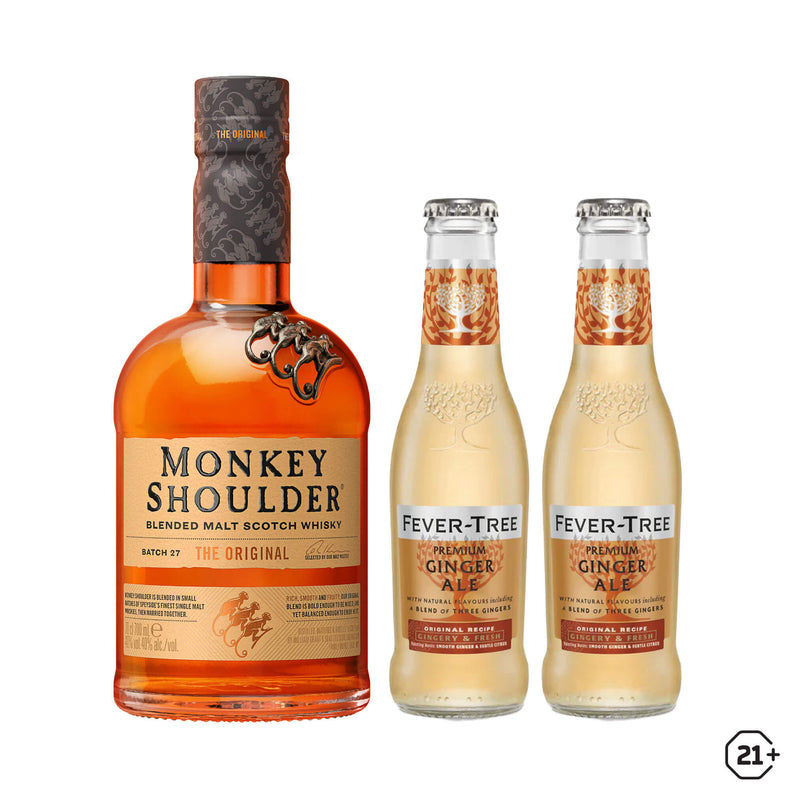 Monkey Shoulder 700ml + Fever Tree Ginger Ale 200ml 2btls