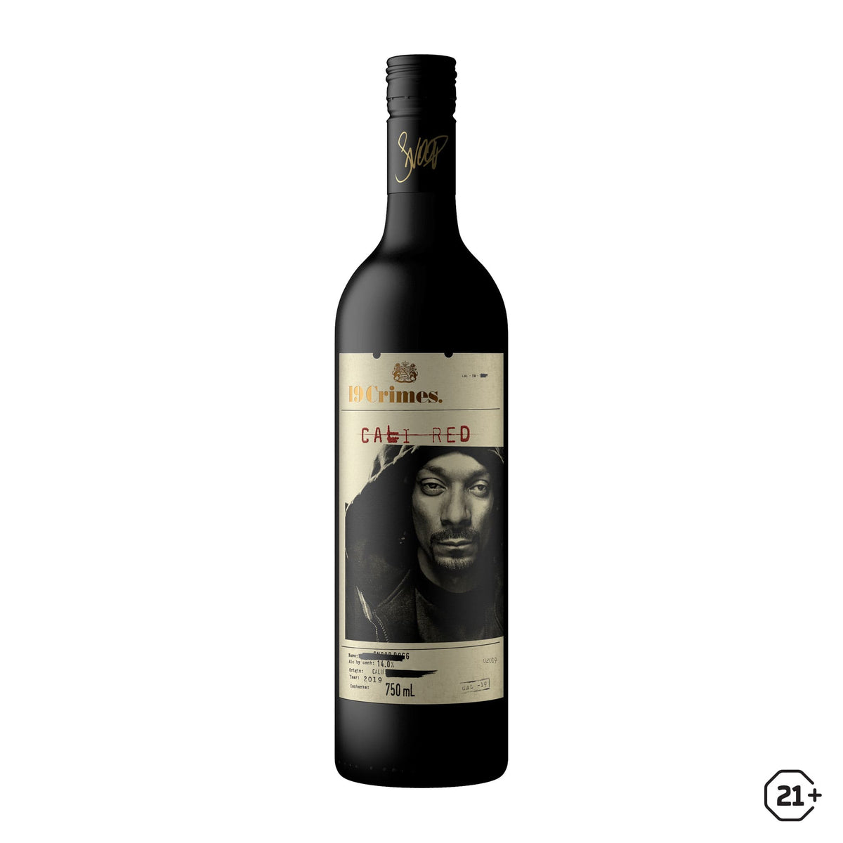 19 Crimes. 赤ワイン　スヌープ・ドッグ 19 Crimes Cali Red 750ml