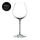 Riedel - Fatto A Mano - Old World - Pinot Noir - Black and White Twisted