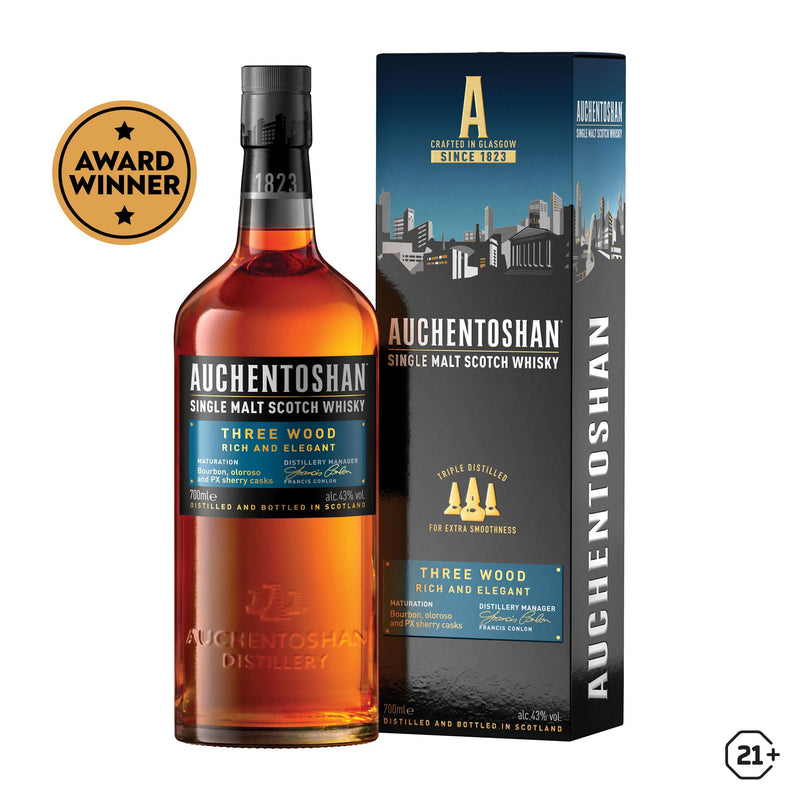 Auchentoshan - Three Wood - Single Malt Whisky - 700ml