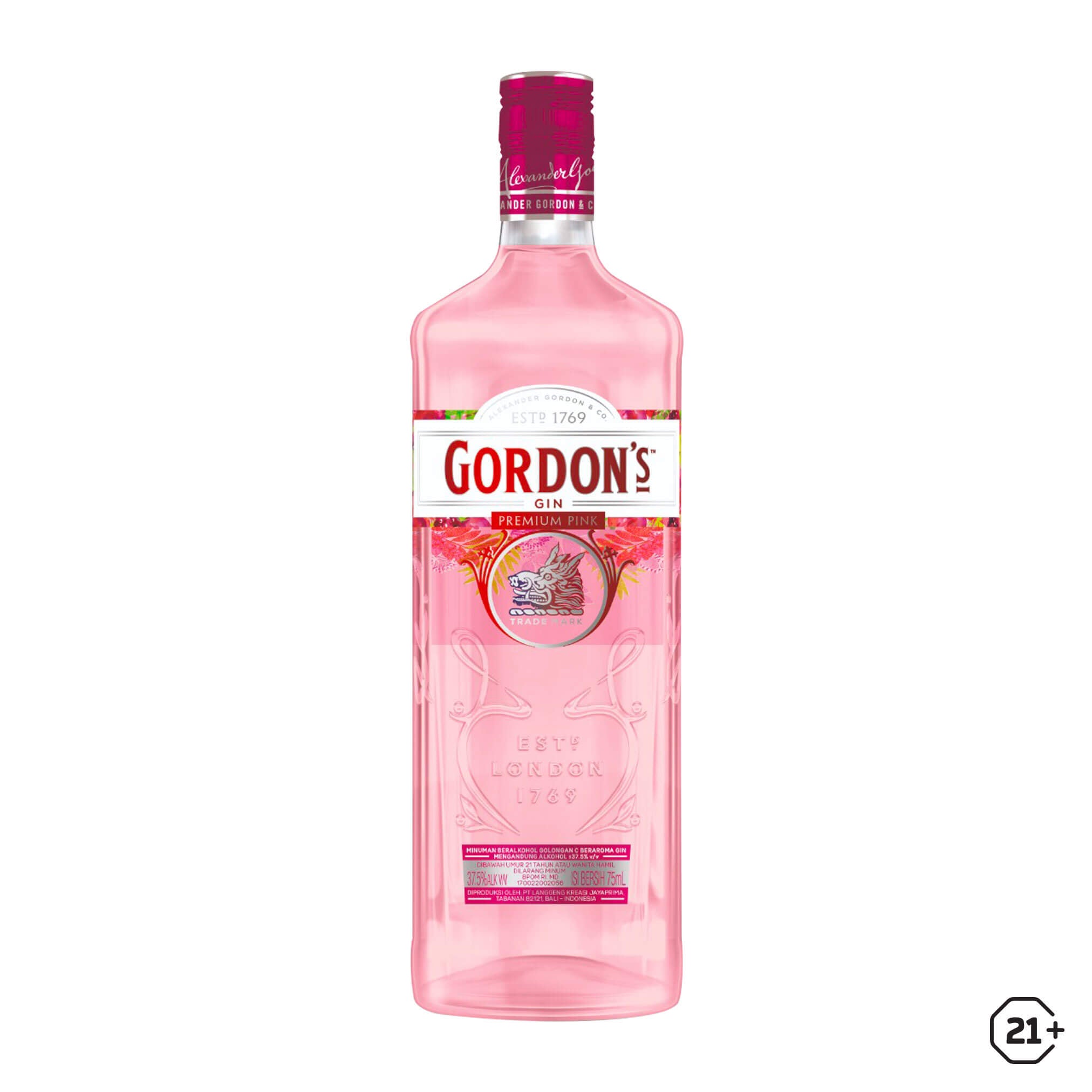 Get Gordon's Gin Premium Pink 750ml Here! | Minuman.com