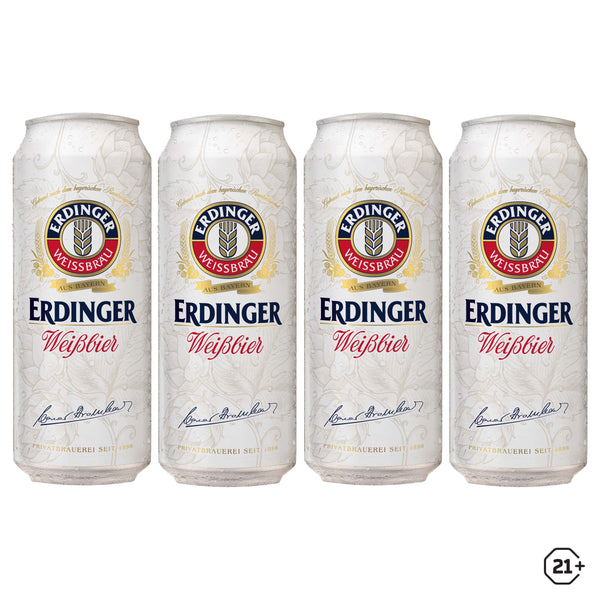 Erdinger - Weissbier Beer - 500ml - 4cans
