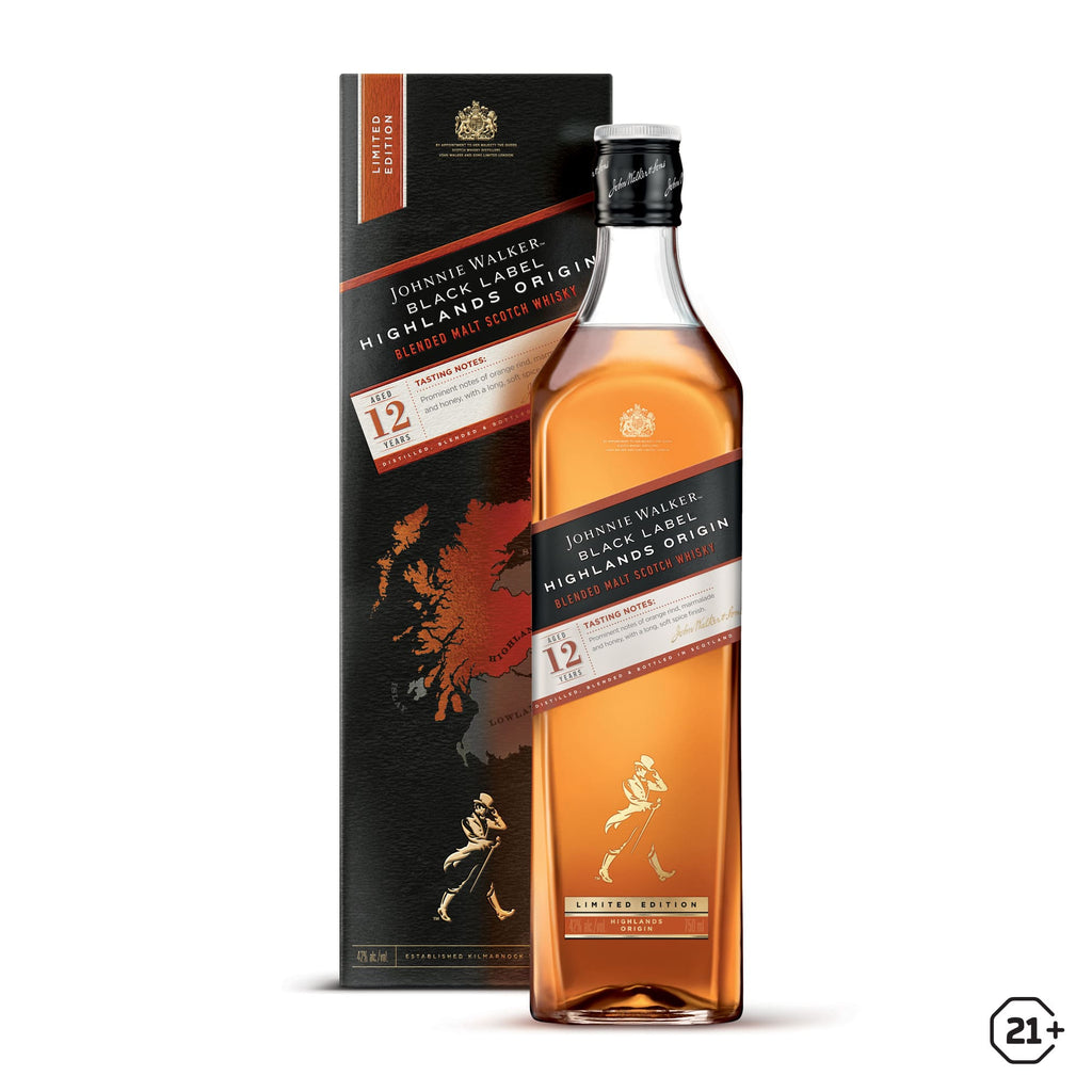 Johnnie Walker - Black Label - Highland Origin - Blended Whisky - 700m