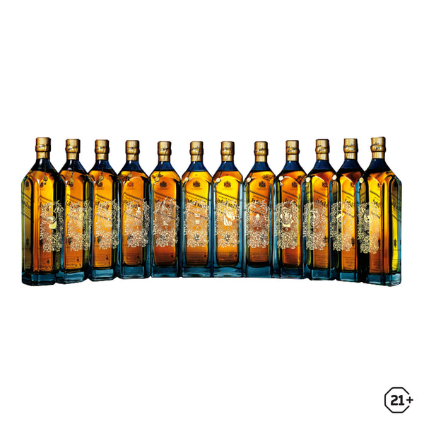 Johnnie Walker - Blue Label - 'Zodiac Collection' - Blended Whisky - 1 Liter