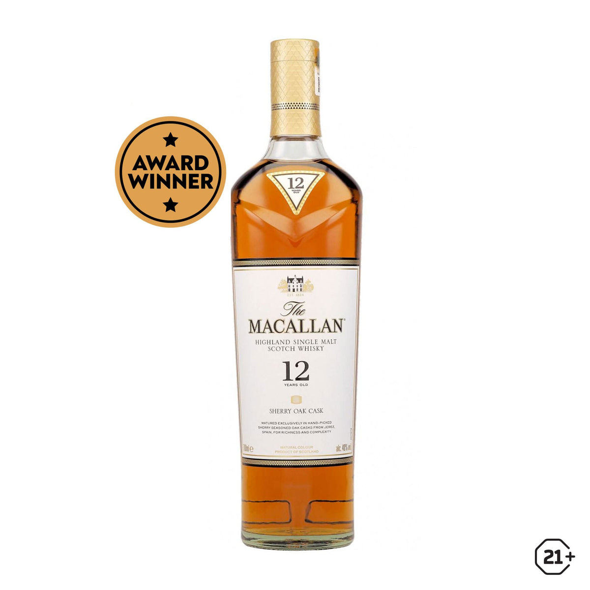 Buy The Macallan 12yrs Sherry Oak 700ml on Minuman.com
