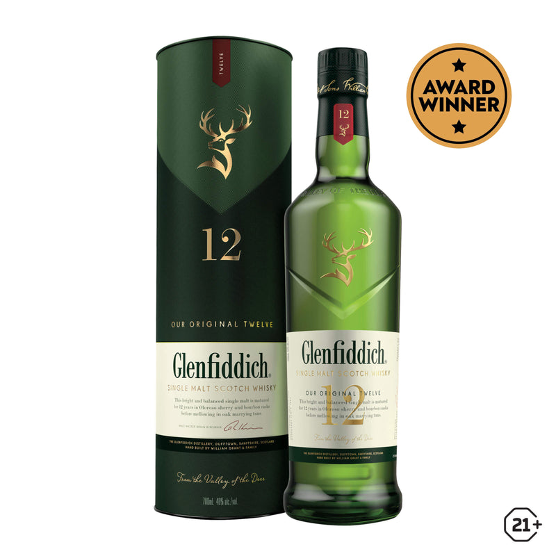 Glenfiddich 12yrs - Single Malt Whisky - 700ml