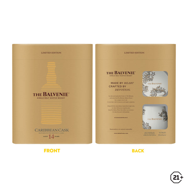 Balvenie 14yrs - Caribbean Cask - Single Malt Whisky - Gift Box - 700ml